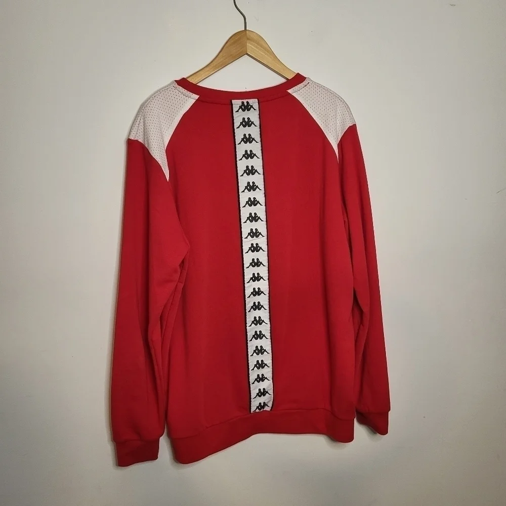 Kappa Sweatshirt Bernel Red Man Size Large - Picture 6 of 11